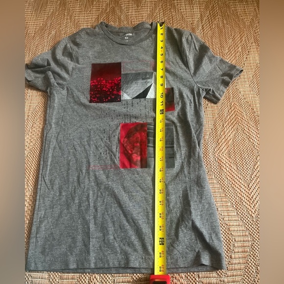 Express Men's NYC Graphic Short Sleeve Tshirt, Grey & Red,Size XS - Picture 5 of 7